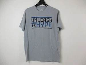 Camiseta Under Armour Para Hombre Mediana M Suelta Gris Cuello Redondo Pullover Informal Gimnasio - Imagen 1 de 12