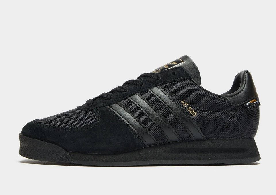 Adidas AS 520 Originals Mens Shoes Trainers Uk Size 7 - 12 GW8803 Black Gold - Image 1 of 1