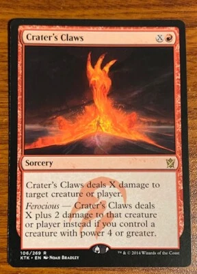2014 Mtg Magic the Gathering Khans of Tarkir Crater's Claws #106/269 - Image 1 of 2