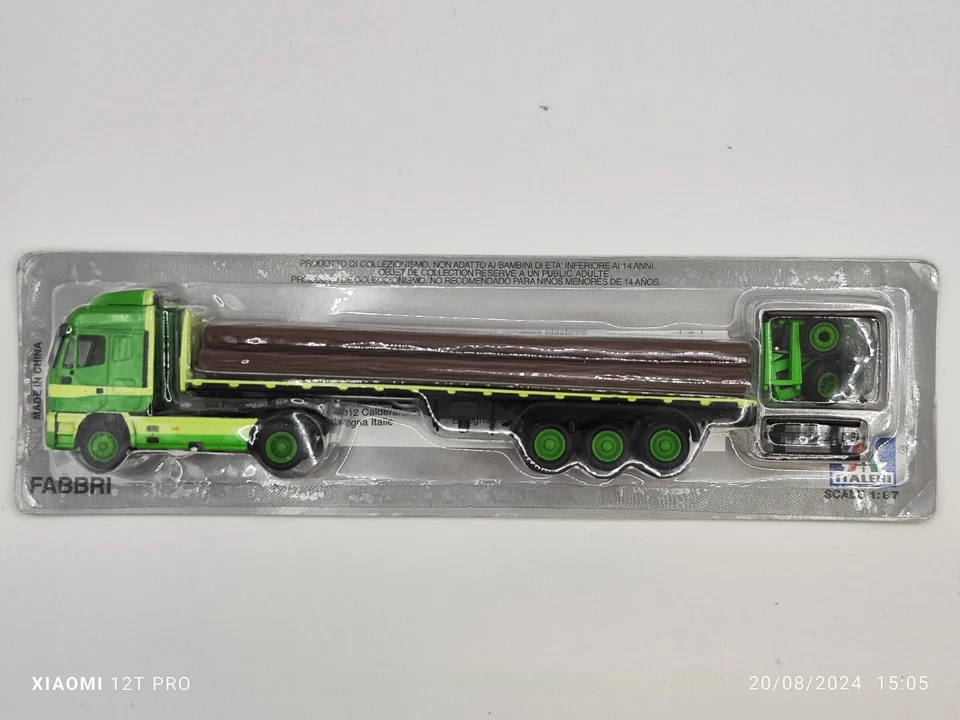 Iveco Eurostar - cassone con tronchi - 1:87 Fabbri-Italeri C21 - Immagine 1 di 1