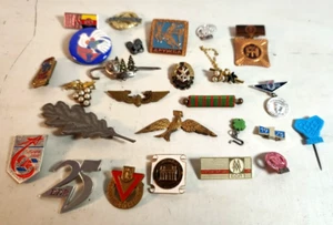 Lot Anstecknadeln JP Thälmann Olympia DDR GST Eichenlaub Reichsbahn Töpferbaude - Bild 1 von 7