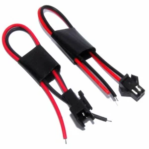 Coppia connettori abbinati 2pin JST SM cavi 10cm LIPO maschio femmina flusso officina - Foto 1 di 2