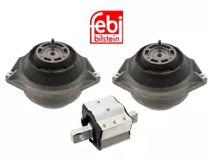 Engine Motor Mount & Transmission Mount Set 3pcs OEM Febi for Mercedes W140 R129 - Picture 1 of 1