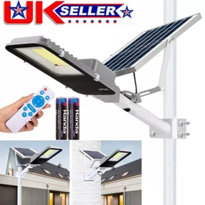 300m² Solar Street Light Dusk To Dawn Outdoor Spotlight Road Lamp Garden Pathway - Picture 1 of 16