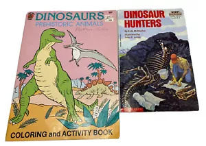 Vtg 80s Dinosaurs Color Activity Book Scholastic Book Lot - Foto 1 di 23