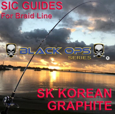 Black-Ops Graphite 6’6’ Baitcast Fishing Rod great for Snapper,Bream,Whiting etc - Image 1 of 4