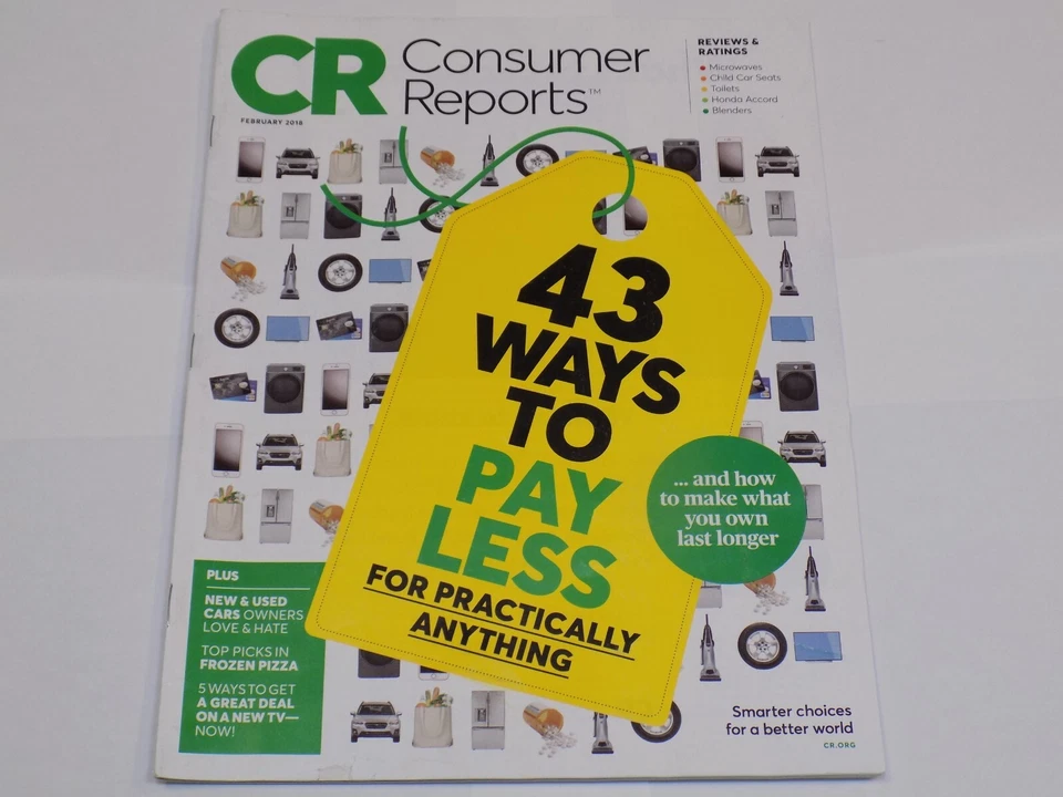 Consumer Reports Magazine February 2018 Pay Less Last Longer Cars Frozen Pizzas - Image 1 of 1
