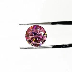 4-5 Ct Pink Lab Created Diamond Loose Great Shine And Luster VVS1 Certified - Picture 1 of 5