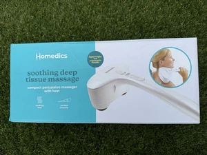 HoMedics Compact Percussion Massager With Heat, Soothing Deep Tissue Massage VGC - Picture 1 of 2