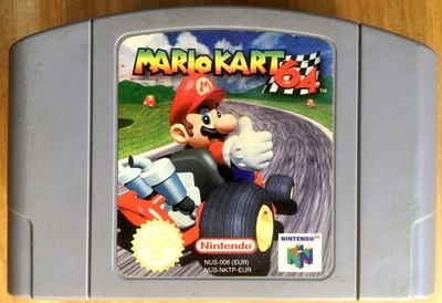 MARIO KART 64 - CARTOUCHE SEULE 100% ORIGINALE NINTENDO 64 N64 PAL EURO (FR) jeu - Immagine 1 di 4