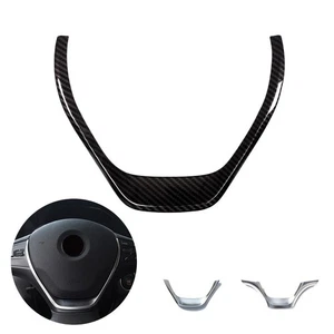 Carbon Fiber Steering Wheel Cover For BMW 3 Series F30 F32 F34 2013 2014 15 ABS - Picture 1 of 9