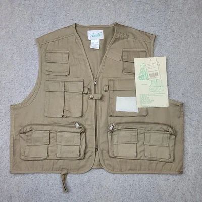 New Old Stock Ausable Men's Large 20 Pocket Deep Wader Vest with Tags Fishing - Image 1 of 4