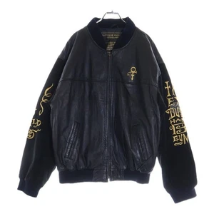 VINTAGE PE THE GOLD EXPERIENCE PRINCE TOUR LEDERJACKE SCHWARZ 044-02 GEBRAUCHT KOSTENLOSER VERSAND - Bild 1 von 8