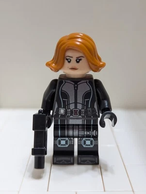 LEGO Minifigure SH0881: Black Widow Black Jumpsuit  - Image 1 of 3