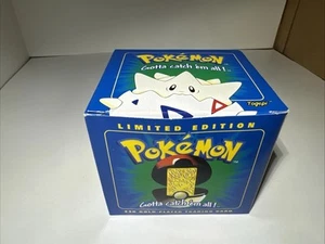 Pokemon Togepi 1999 Burger King Tarjeta Coleccionable Chapada en Oro 23k Azul Nintendo Nueva - Imagen 1 de 9