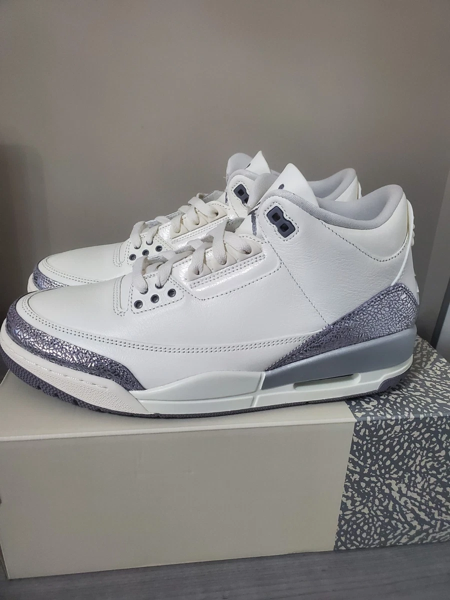 Jordan 3 Retro Sail Cement Grey W for sale | eBay