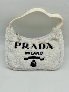 PRADA Re-Edition 2000 Terry Mini-bag White - Picture 1 of 8