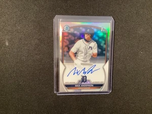 2023 Bowman Draft Chrome Auto Max Anderson Refractor #190/499 #CDA-MA - Picture 1 of 2