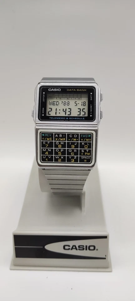 Orologio Casio DBC-610 Data Bank Telememo Calcolatrice Vintage made in Japan 1985 - Immagine 1 di 4