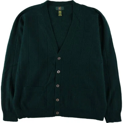 Cárdigan de punto de lana vintage años 90 CLUB ROOM para hombre talla XL Foto 1 de 4