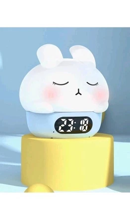 Reloj Despertador Conejito con Luz Nocturna para Niños, Lindos Relojes Digitales para... Foto 1 de 4