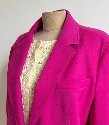 Talbots Pink Wool Blazer Plus Size 18 Jacket - Tailored Statement Chic - Image 1 of 4
