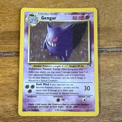 Pokémon Gengar TCG Legendary Collection Holo Card 11/110 Rare - Image 1 of 4