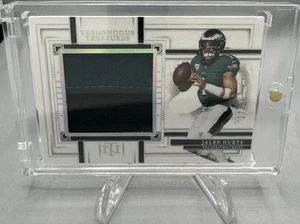 2023 Jalen Hurts National Treasures Tremendous Treasures Silver TRE-JHS 17/25 - Picture 1 of 2