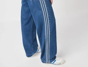 Adidas Originals Adicolor Denim Firebird Jeans Hose Größe 34 Neu mit Etikett - Bild 1 von 11