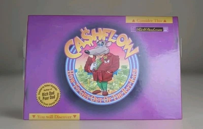 Cashflow 101 Robert Kiyosaki Padre Rico Padre Pobre Inversión Juego de Mesa con Calculadora Foto 1 de 4