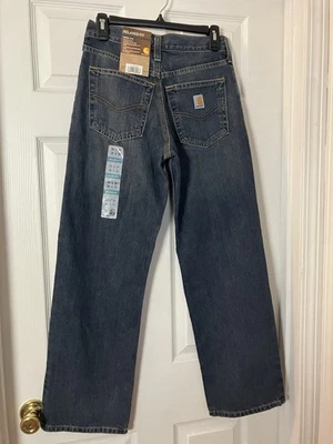 Pantalones de mezclilla Carhartt Holter para hombre 28x30 calce relajado pierna recta resistente nuevos Foto 1 de 4