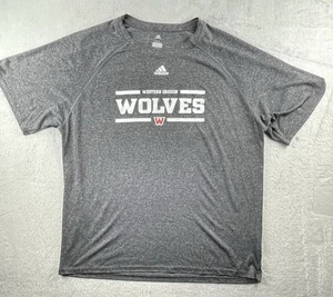 Adidas Western Oregon Wolves T-Shirt Herren 2XL grau Athletic Gym Performance XXL - Bild 1 von 7