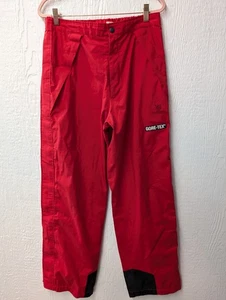 Vintage 90s Alpine Design Red GORE-TEX Rain Sno Pants Men's Size Medium 32-34 - Picture 1 of 8