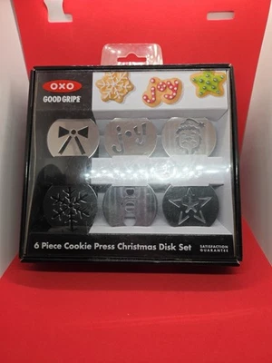 Juego de discos de Navidad prensa de galletas OXO Good Grips 6 piezas. Foto 1 de 4
