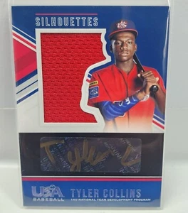 Camiseta deportiva 2018 Stars and Stripes 14U Silhouettes Tyler Collins tinta dorada automática 4/39 - Imagen 1 de 3