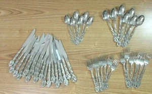 ONIEDA CHANDELLER FLATWARE 50 PIECES FORKS SPOONS KNIVES  - Picture 1 of 8