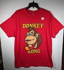 Nintendo Donkey Kong Video Game Official Product T-Shirt Red Size L Unisex 