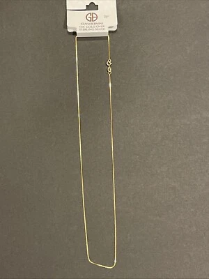 "Collar de cadena de eslabones de caja de 20"" Giani Bernini en oro de 18 k sobre plata de ley" Foto 1 de 3