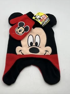 Disney Mickey Mouse Toddler Hat & Mittens Set New with Tags! - Picture 1 of 6