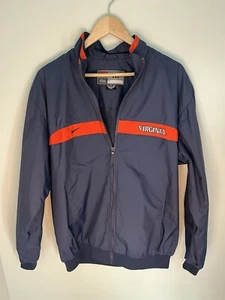 VTG Nike Virginia Cavaliers Y2K Full Zip Jacket 90s Mens Sz Medium Swoosh - Picture 1 of 4