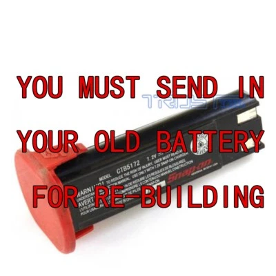 For Snap-on 7.2V Battery CTB5172 REBUILD Service: WE REBUILD YOUR BATTERY - Image 1 of 2