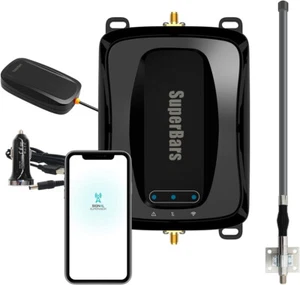 ✅ Superbars Vehicle Cell Signal Booster Kit Travel 4G 2.0 Truck C27G-5S-Truck ✅ - Photo 1 sur 8