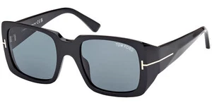 Tom Ford Ryder Black Square Sunglasses - FT1035-01V-51 - Made in Italy - Picture 1 of 3