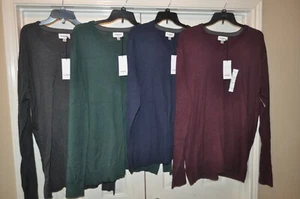 Suéter de manga larga con cuello en V GoodFellow & Co. para hombre tallas grandes y altas varios colores - Imagen 1 de 17
