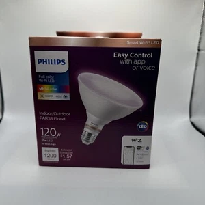 Philips Color and Tunable White PAR38 120W Equivalent Dimmable Smart Wi-Fi WiZ - Picture 1 of 5