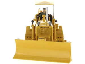 Vintage 1/50 CAT Caterpillar D7C Dozer Track-Type Tractor Yellow Diecast Model - Picture 1 of 5