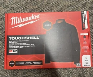 Milwaukee 100B-21L M12 Toughshell Men's Heated Jacket Kit Size Large - Black - Picture 1 of 6