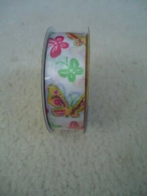 Holiday Inspirations Thin Semi-Transparent Butterfly Ribbon 7/8” X 9 Ft. - Image 1 of 3