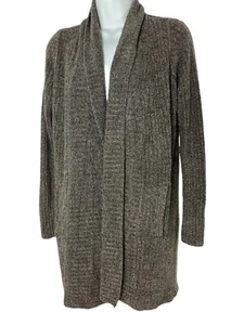 Barefoot Dreams Sweater Womens Extra Small Brown Open Front Cardigan Lite Circle - Picture 1 of 9