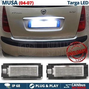 2 Luci TARGA LED PER Lancia Musa 04-07 Placchette CANbus Bianco GHIACCIO 6.500K - Foto 1 di 10
